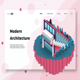 Modern Architecture - Banner & Landing Page