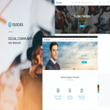 Flocks : Social Community PSD Template