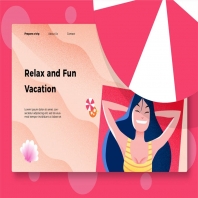 Vacation - Banner & Landing Page