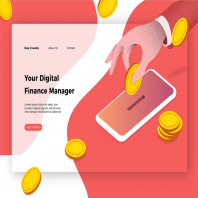Digital Finance Manager - Banner & Landing Page