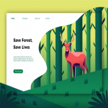 Save Nature - Banner & Landing Page