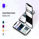 Brake UI Kit 2.0 - Social Media News Feed