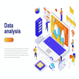 Data Analysis Isometric Concept