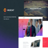 Muscat : Multi-Color Multipurpose PSD Template