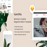 GAMORA - Creative Magazine Sketch Template