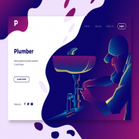 Plumber - Banner & Landing Page