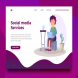 Social Media Services - Landing Page