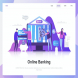 Online Banking Flat Concept