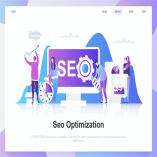 Seo Analysis Flat Concept