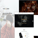 Scissors : Salon & Hair Styling PSD Template