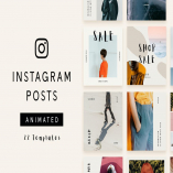 22 Animated Instagram Post Templates - Minimalist