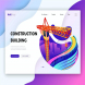 Construction Building - Banner & Landing Page