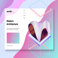 Modern Architecture - Banner & Landing Page