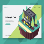 Bakery & Cafe - Banner & Landing Page