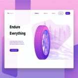 Autoparts Tire-Banner & Landing Page