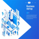 Business Startup Isometric Concept