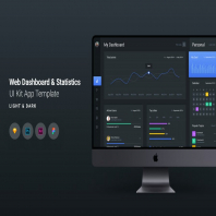 Web Dashboard & Statistics UI Kit App Template 1