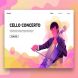 Cello Music - Banner & Landing Page