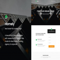 Homely - Real Estate PSD Landing Page