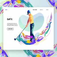 Golf It - Banner & Landing Page