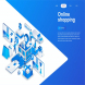 Online Shopping Isometric Concept