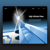 Plane View - Banner & Landing Page