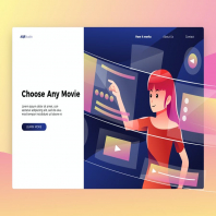 Choose Any Movie - Banner & Landing Page