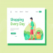 Shopping Every Day Landing Page Illustration