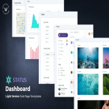 Status - Admin Dashboard PSD Template