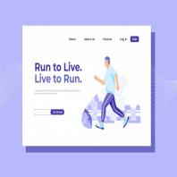 Run to Live Landing Page Illustration