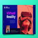 Virtual Reality Web Header PSD and AI Template