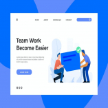 Team Work Landing Page