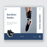 Footwear Ecommerce Hero Header Template