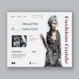 Urban Fashion Hero Header PSD Template