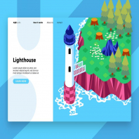 Lighthouse - Banner & Landing Page