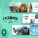 Facebook Cover Water Color Template