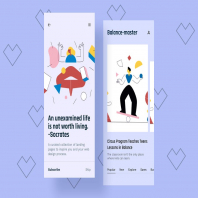 Success Mobile Interface Illustrations