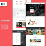 Dog Training - Landing Page PSD Template