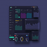 DFi Finance Dashboard Ui Dark - P