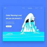 Global Warming - Banner & Landing Page