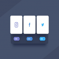 3 Sharing Social Buttons