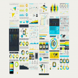 infographics element with Vector GUI Template