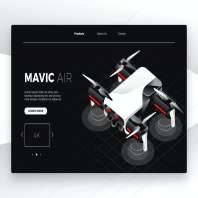 Drone - Banner & Landing Page