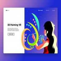 Painting VR - Banner & Landing Page