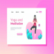 Yoga and Meditation Landing Page Illustration