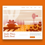 Farm Wheat Farm - Banner & Landing Page