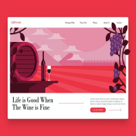 Farm  Winery - Banner & Landing Page
