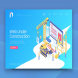 Isometric Under Construction Web PSD and AI Vector