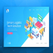 Isometric Smart Logistic Web PSD and AI Vector