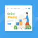 Online Shopping Landing Page Illustration